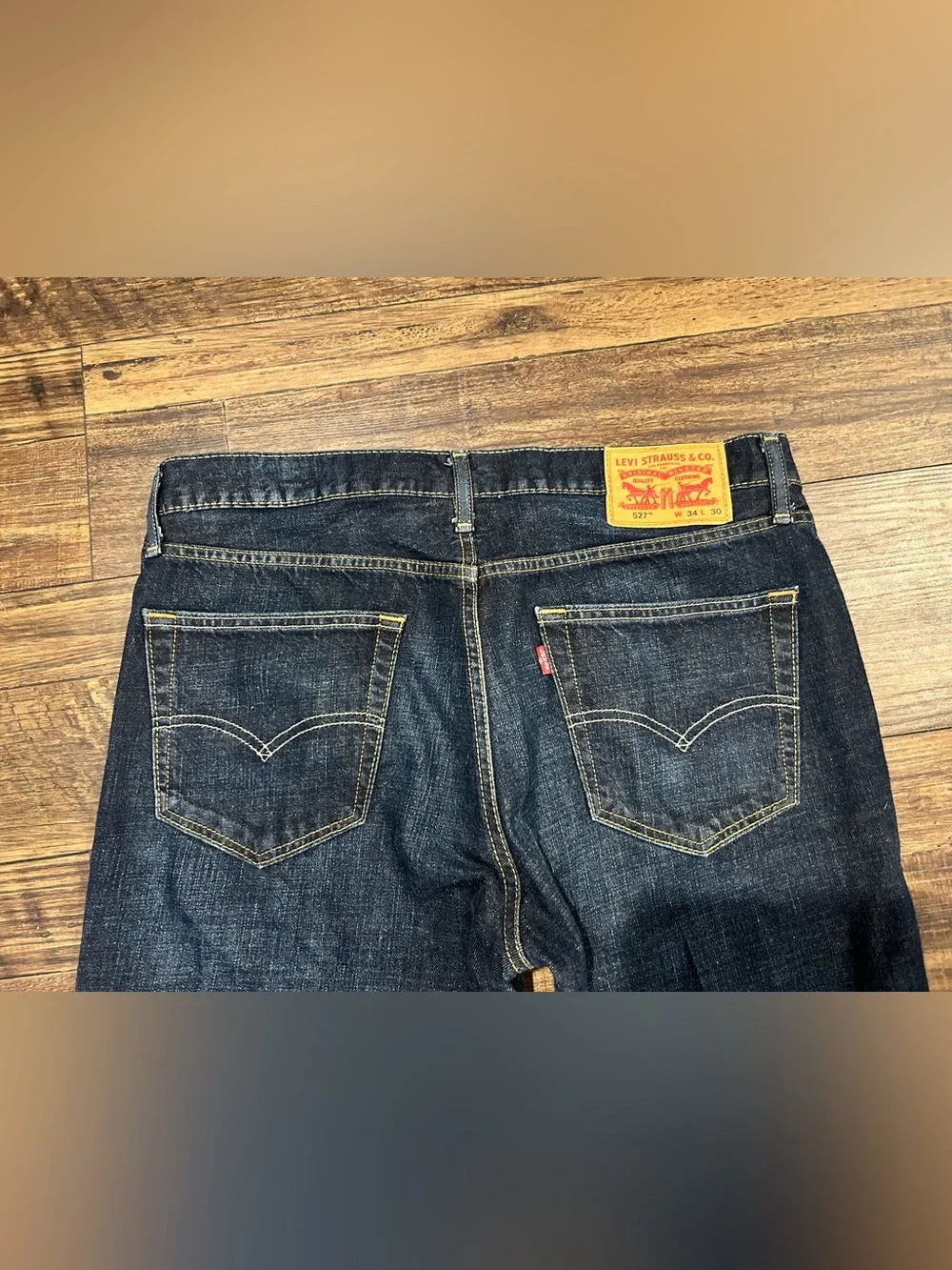 Levi's Dark Blue Bootcut Men's Jeans Size 34X30